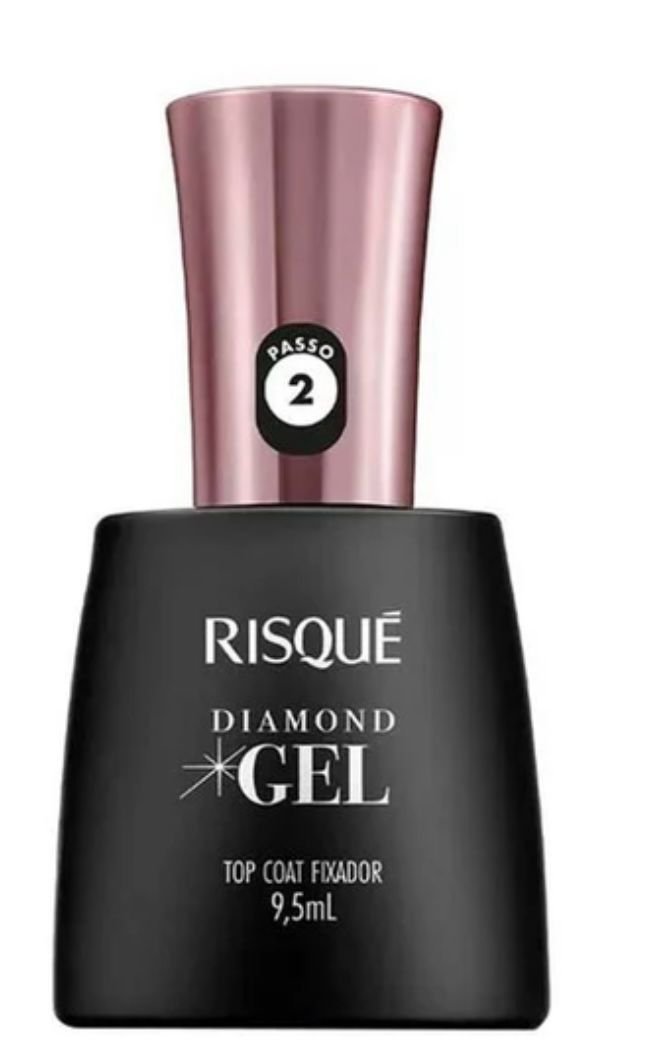 Diamond Gel Top Coat Fixer Nail Polish - Risqué - 9.5ml