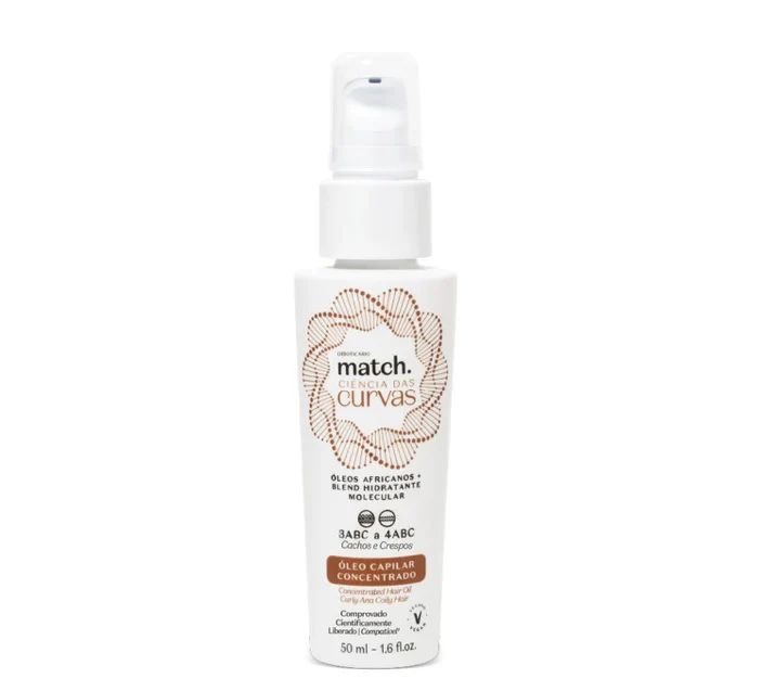 Match Curve Science Multi-Benefit Hair Oil Curly & Oily Hair - O Boticario - 5Oml