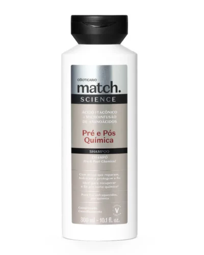 Match Science Pre & Post-Chemical Shampoo - O Boticario - 3OOml