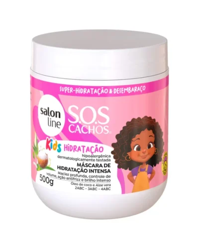 SOS Cachos Kids Intensive Hydration Hair Mask - Salon Line - 5OOg
