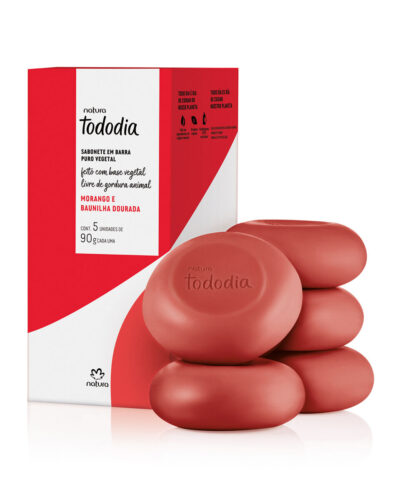 Strawberry and Golden Vanilla Bar Soap Set - Natura - 9Og