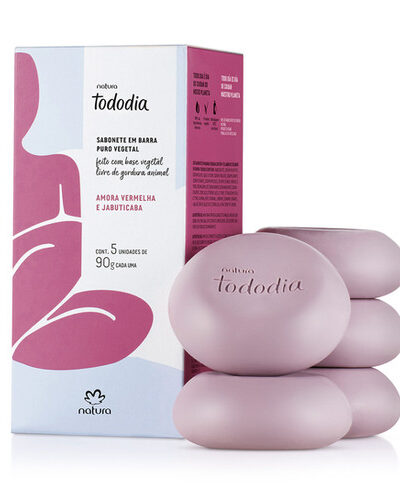Red Berry and Jabuticaba Bar Soap Set - Natura - 9Og